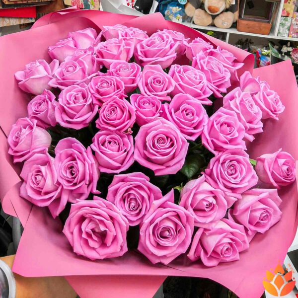 Букет из 39 розовых роз